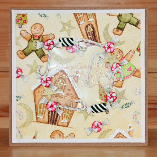 Hobby Art Stamps - Clear Polymer Stamp Set - A5 - Gingerbread Christmas