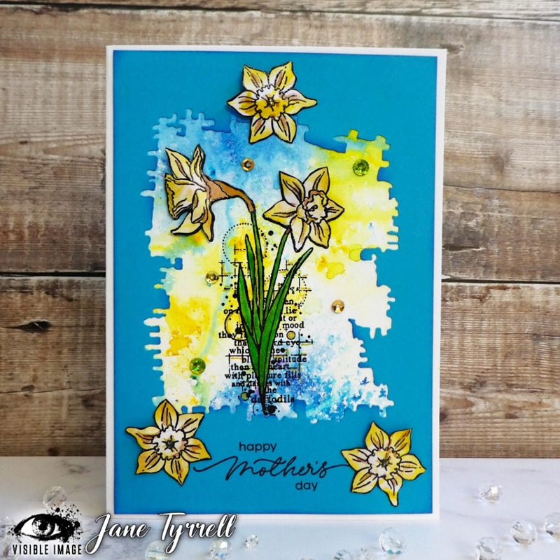 Visible Image - A6 - Clear Polymer Stamp Set - Golden Daffodils (retired)