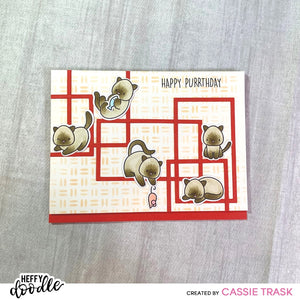 Heffy Doodle - Clear Stamp Set - Purrfect Day