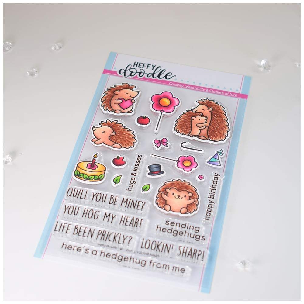 Heffy Doodle - Clear Stamp Set - Quill You Be Mine