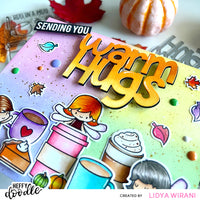 Heffy Doodle - Jumbo Sentiment Dies - Warm Hugs