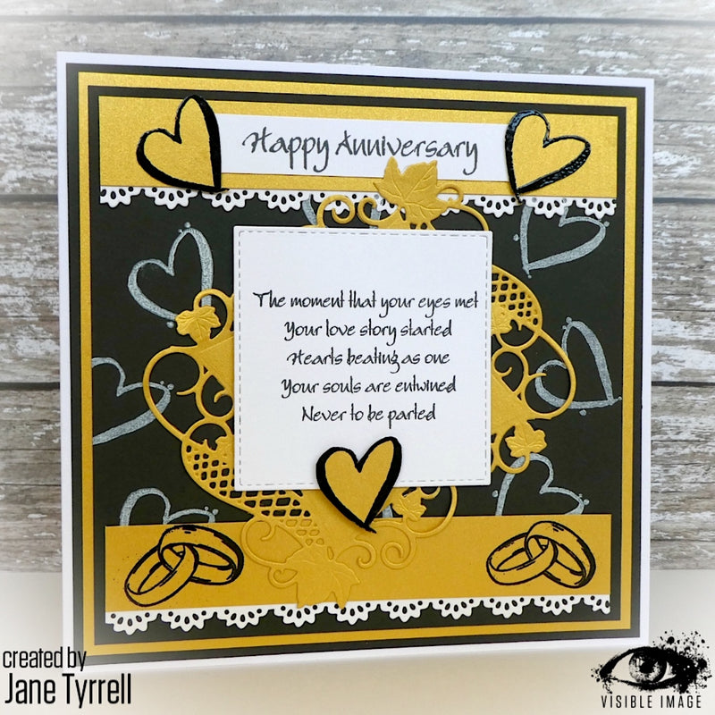Visible Image - Happy Anniversary - Clear Polymer Stamp Set