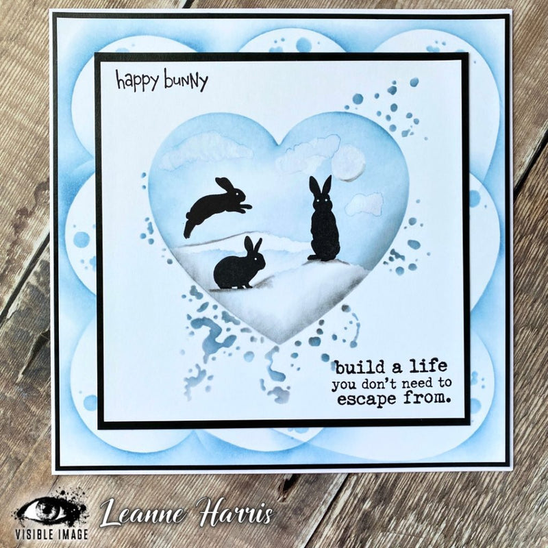 Visible Image - Heart Ink - Stencil – Topflight Stamps, LLC