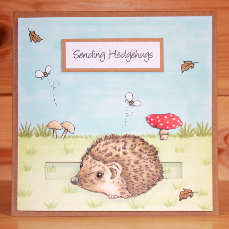 Hobby Art Stamps - Clear Polymer Stamp Set - Hedgehogs