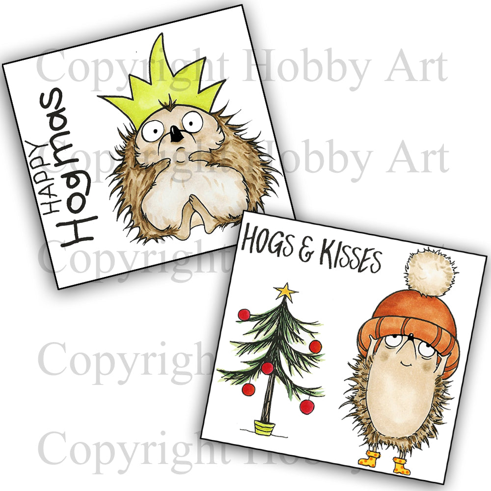 Hobby Art Stamps - Clear Polymer Stamp Set - Hogmas Bundle Stamp Sets