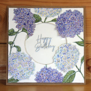 Hobby Art Stamps - Clear Polymer Stamp Set - A5 - Hydrangea