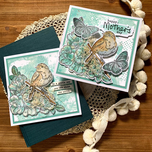 PaperArtsy - Scrapcosy 19 - Rubber Cling Mounted Stamp Set