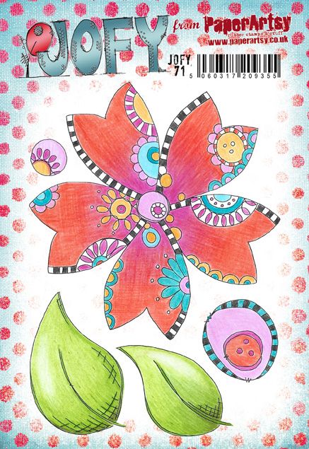 PaperArtsy - JOFY 71 - Rubber Cling Mounted Stamp Set