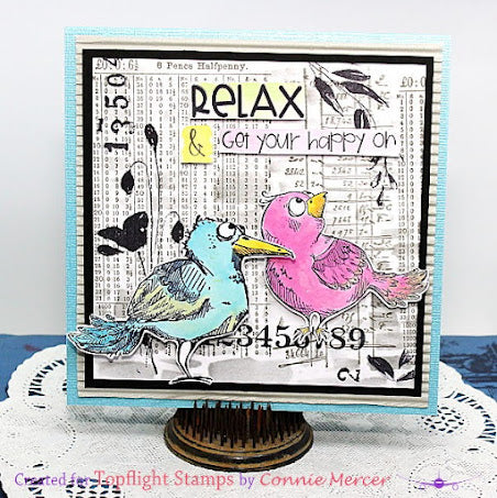 Pretty Bird Rubber Stamps for Card Making