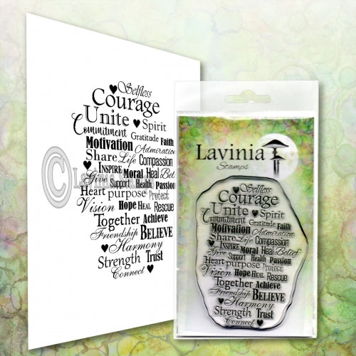 Lavinia - Clear Polymer Stamp - Sentiment - Keeping the Faith