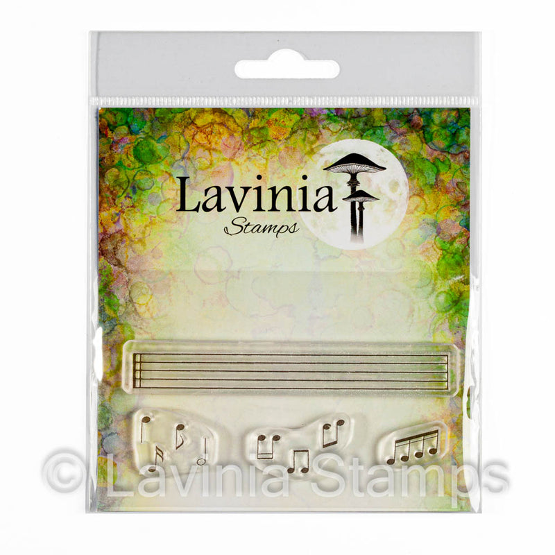Lavinia - Clear Polymer Stamp - Musical Notes (small) - LAV737