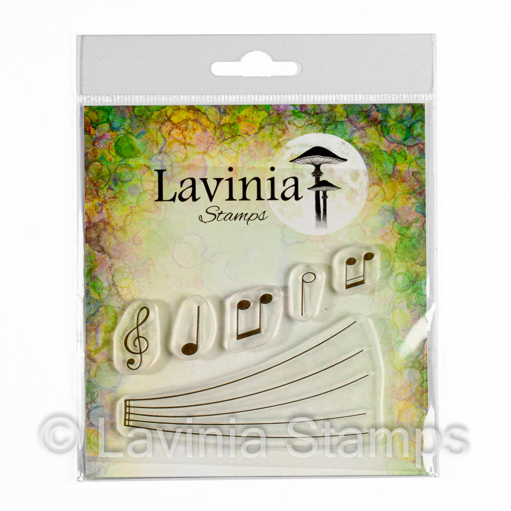 Lavinia - Clear Polymer Stamp - Musical Notes (large) - LAV738