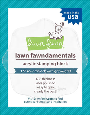 Lawn Fawn Acrylic Stamping Block 3.5" Round