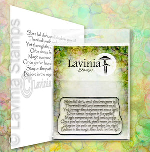 Lavinia - Clear Polymer Stamp - Sentiment - Magic Surrounds Us
