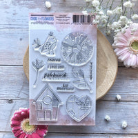 Chou & Flowers - Clear Stamps - A6 - Patchwork of Happiness - CYC125