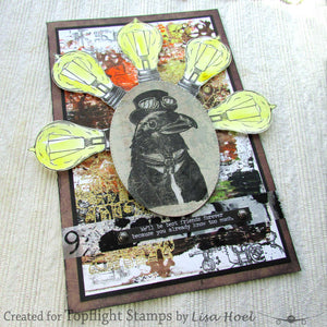 AALL & Create - A7 - Clear Stamps - 445 - Olga Heldwein - Dashing Crow