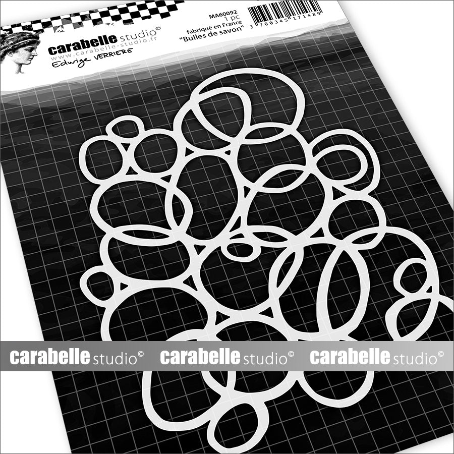 Carabelle Studio - A6 - Stencil Mask - Edwige Verrière - Soap Bubbles