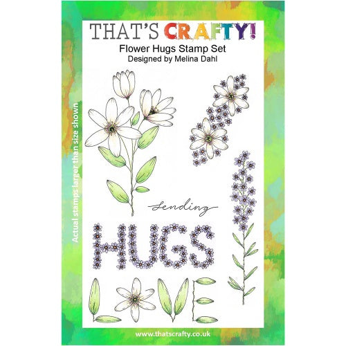 That's Crafty! - Melina Dahl - Clear Stamp Set - Flower Hugs