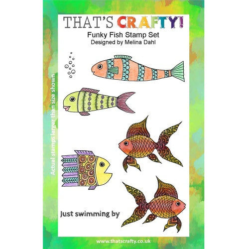 That's Crafty! - Melina Dahl - Clear Stamp Set - Funky Fish