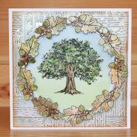 Hobby Art Stamps - Clear Polymer Stamp Set - Oak Tree