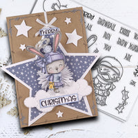 Polkadoodles - Clear Polymer Stamp Set - A6 - Snowball Kisses