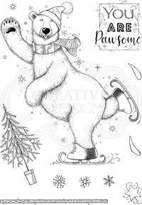 Pink Ink Designs - Clear Photopolymer Stamps - Beary Christmas