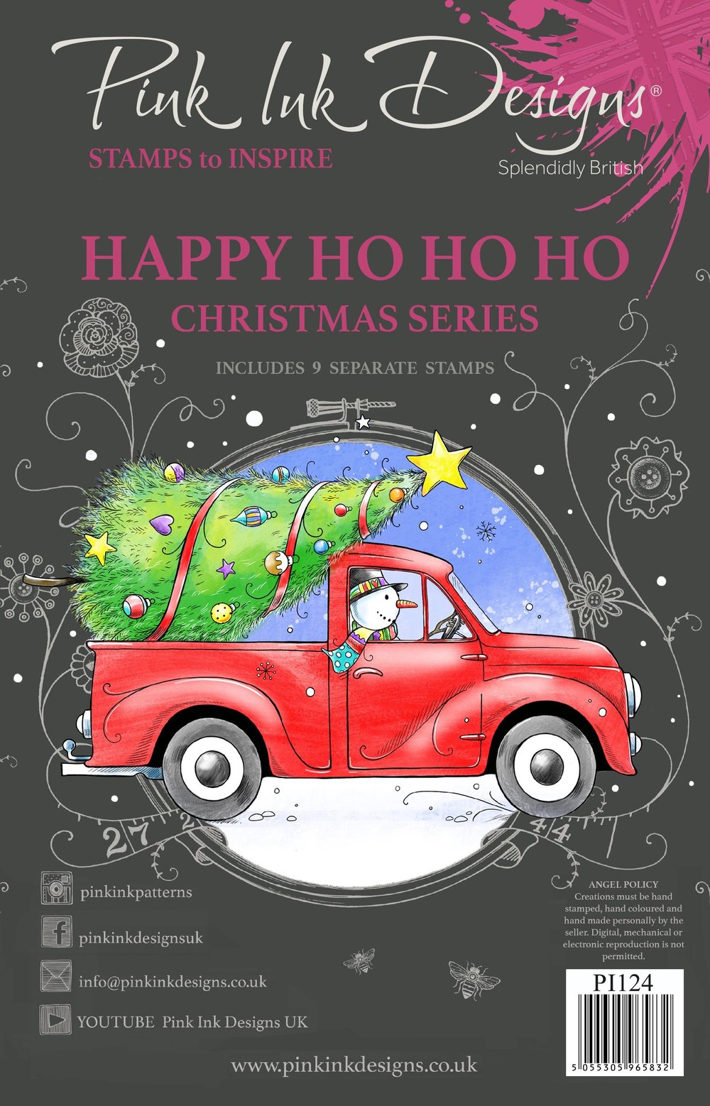 Pink Ink Designs - Clear Photopolymer Stamps - Happy Ho Ho Ho