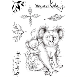 Pink Ink Designs - Clear Photopolymer Stamps - A5 - Koala-Ty Hugs