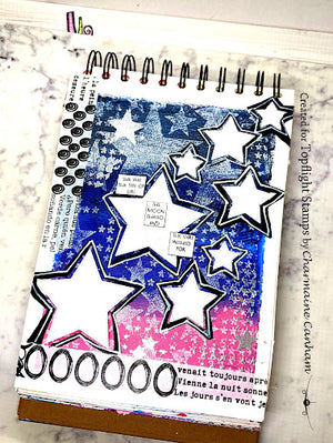 AALL & Create - Stencil - A4 - 121 - Smitten with Stars