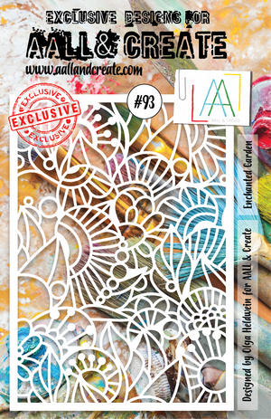 AALL & Create - Stencil - A5 - 93 - Enchanted Garden