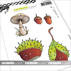 Carabelle Studio - A6 - Rubber Cling Stamp Set - Mistrahl - Autumn Fruits