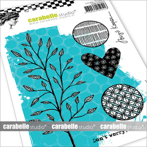 Carabelle Studio - Cling Stamp Set A6 - Be Happy - by Birgit Koopsen