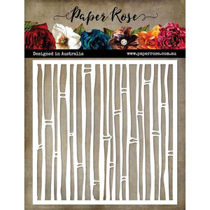 Paper Rose - Bamboo 6 x 6 - Stencil