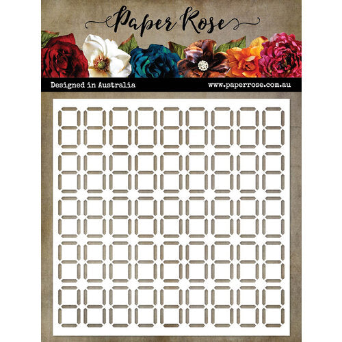 Paper Rose - Digital 6 x 6 - Stencil
