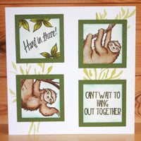 Hobby Art Stamps - Clear Polymer Stamp Set - A5 - Sloths