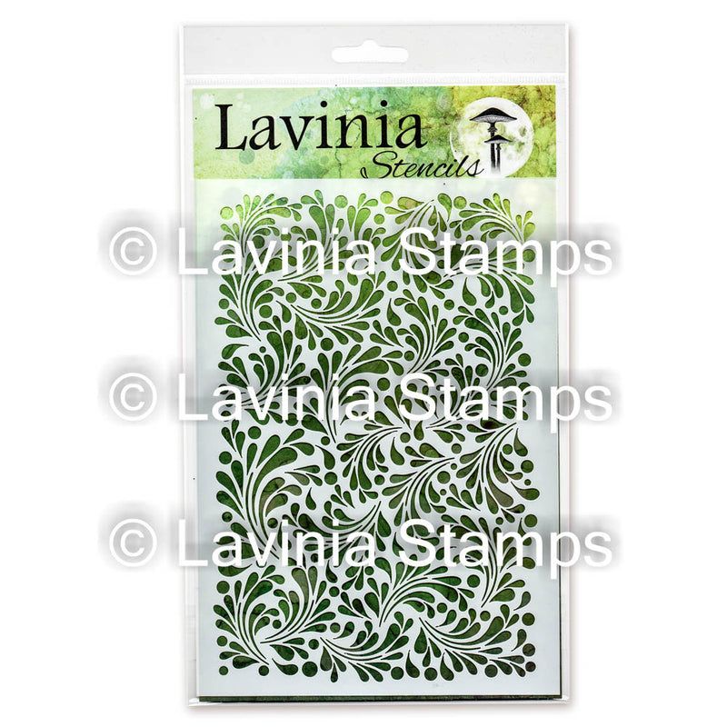 Lavinia - Stencil - Feather Leaf