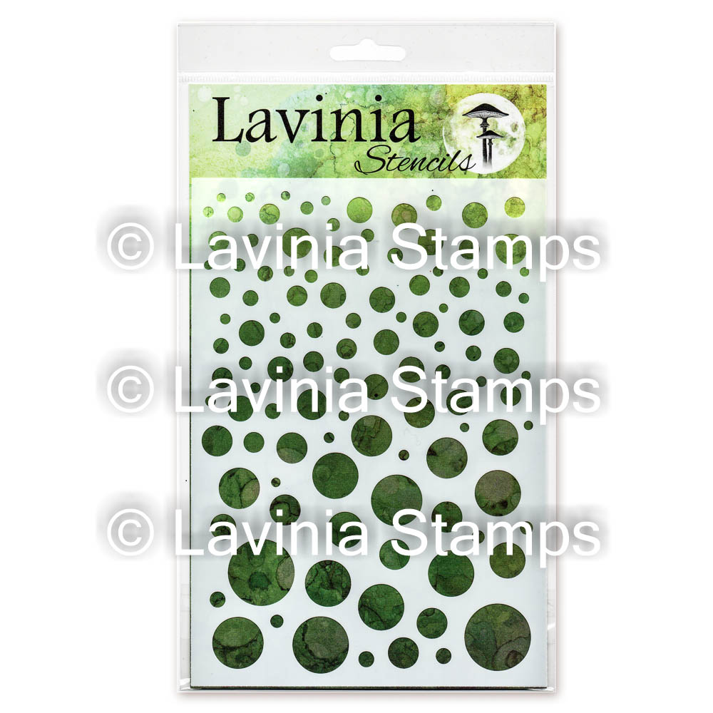 Lavinia - Stencil - White Orbs