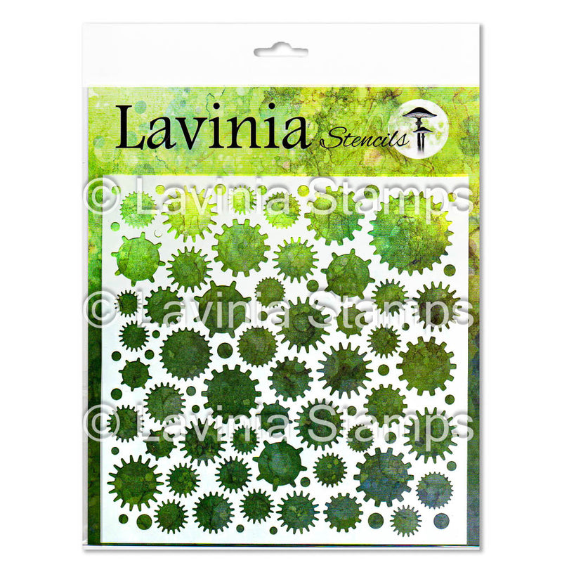 Lavinia - Stencil - 8x8 - Cogs