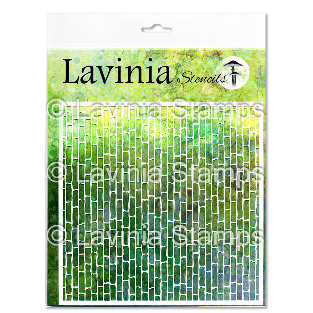 Lavinia - Stencil - 8x8 - Red Brick