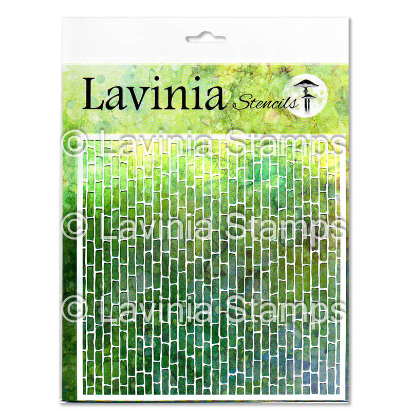 Lavinia - Stencil - 8x8 - Red Brick