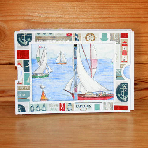 Hobby Art Stamps - Clear Polymer Stamp Set - A5 - Sailing