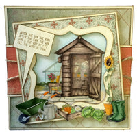 Hobby Art Stamps - Clear Polymer Stamp Set - The Allotment