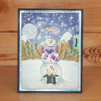 Hobby Art Stamps - Clear Polymer Stamp Set - A5 - Snowmen Buddies