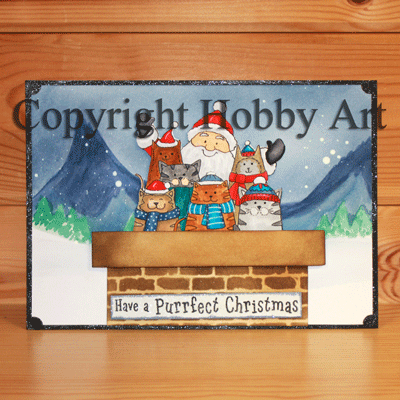 Hobby Art Stamps - Clear Polymer Stamp Set - Santa Paws