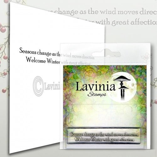 Lavinia - Clear Polymer Stamp - Sentiment - Seasons Change