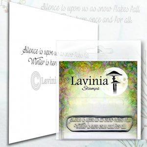Lavinia - Clear Polymer Stamp - Sentiment - Silence