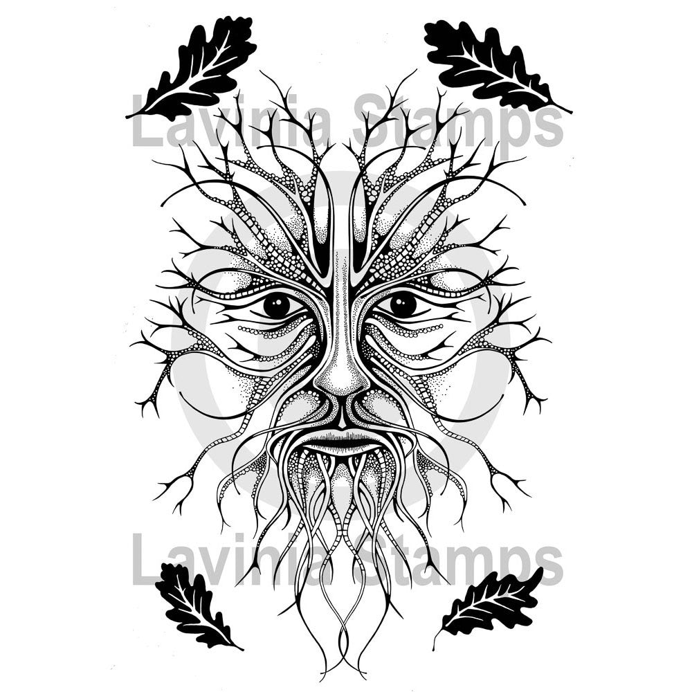 Lavinia - Green Man - Large - Clear Polymer Stamp
