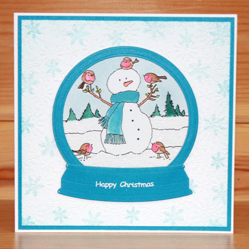 Hobby Art Stamps - Clear Polymer Stamp Set - Snowman & Friends