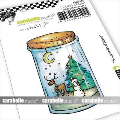 Carabelle Studio - Mini - Rubber Cling Stamp - Mistrahl - Winter Memories