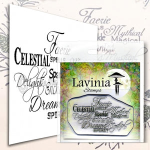Lavinia - Clear Polymer Stamp - Sentiment - Faerie Spells